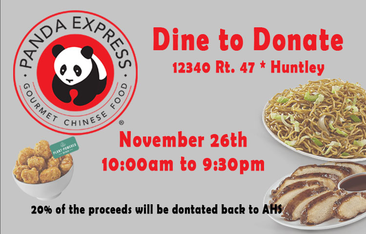 Panda Express Dine to Donate - November 26th - Animal House Shelter